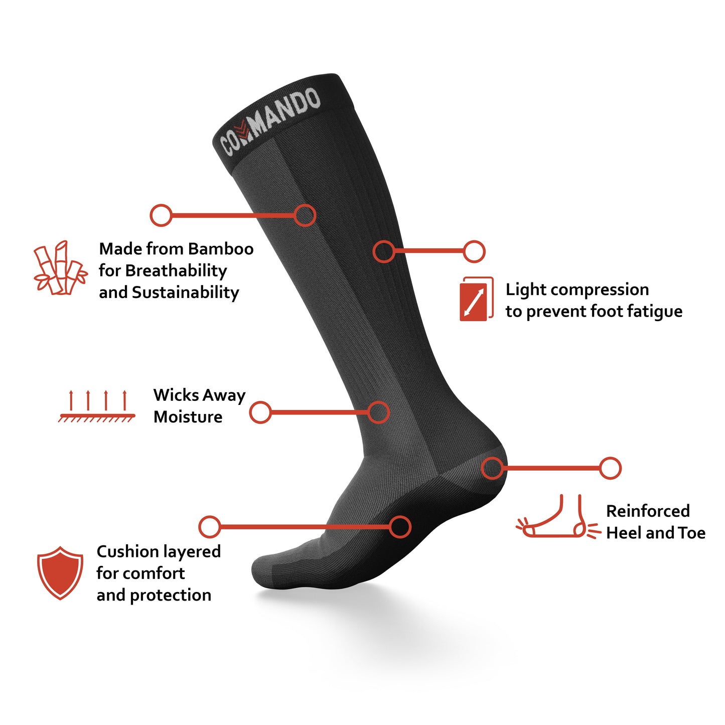 Commando Premium Work Socks