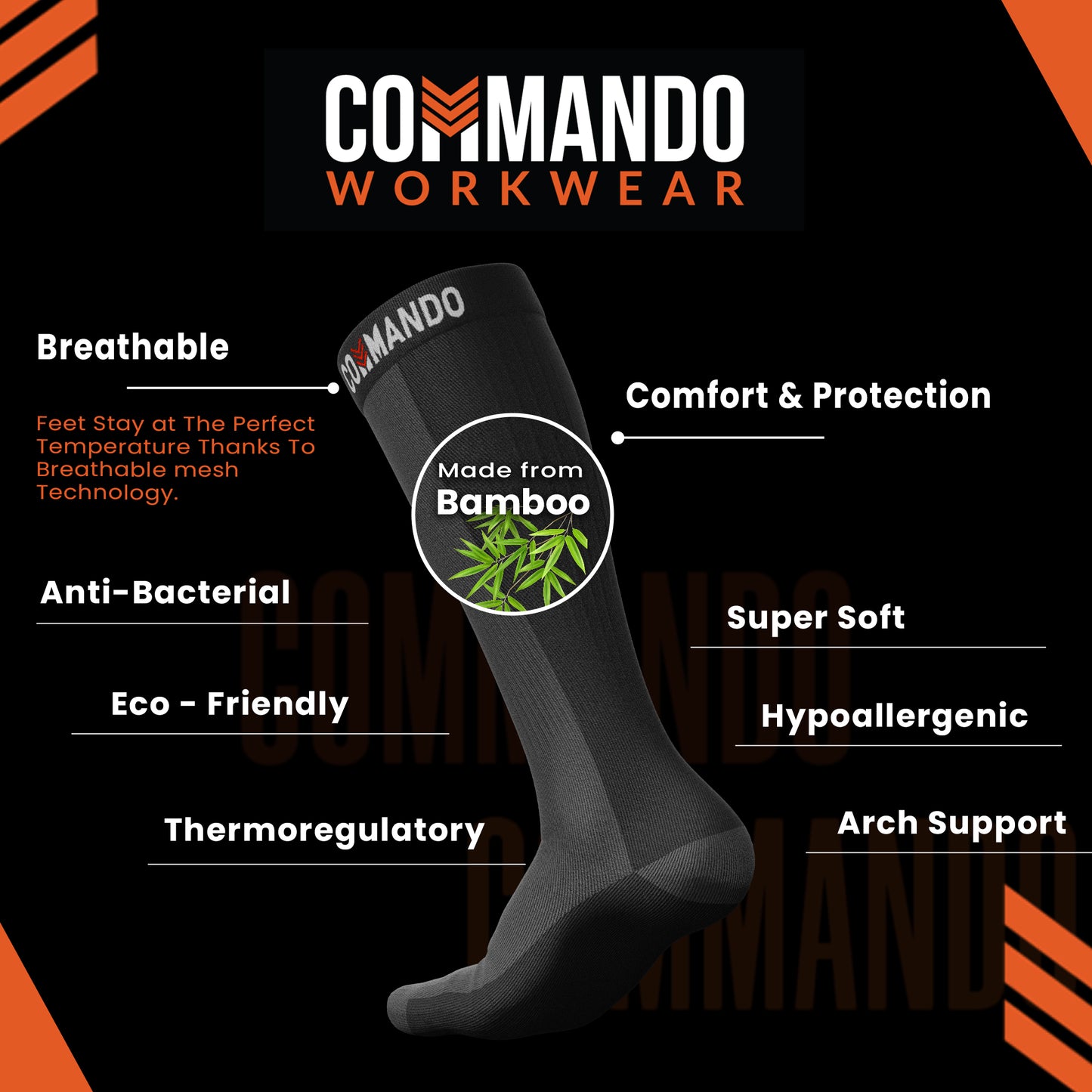 Commando Premium Work Socks